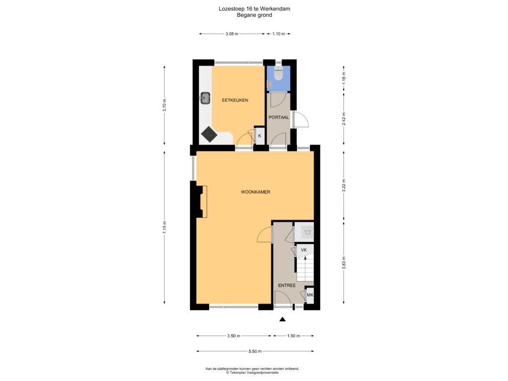 Bekijk plattegrond van Begane grond van Lozestoep 16