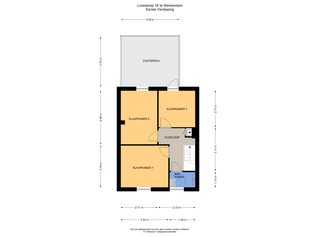 Bekijk plattegrond van Eerste Verdieping van Lozestoep 16