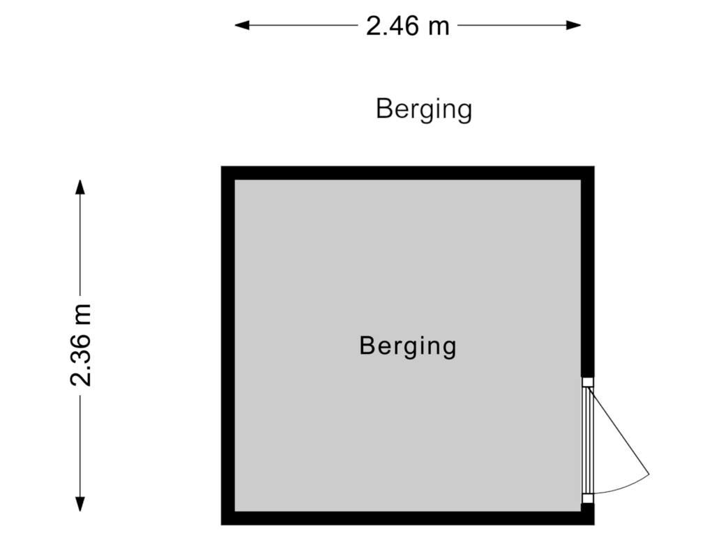 Bekijk plattegrond van Berging van Brahmsstraat 29