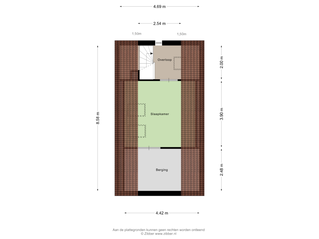 View floorplan of Tweede verdieping of Boskant 2