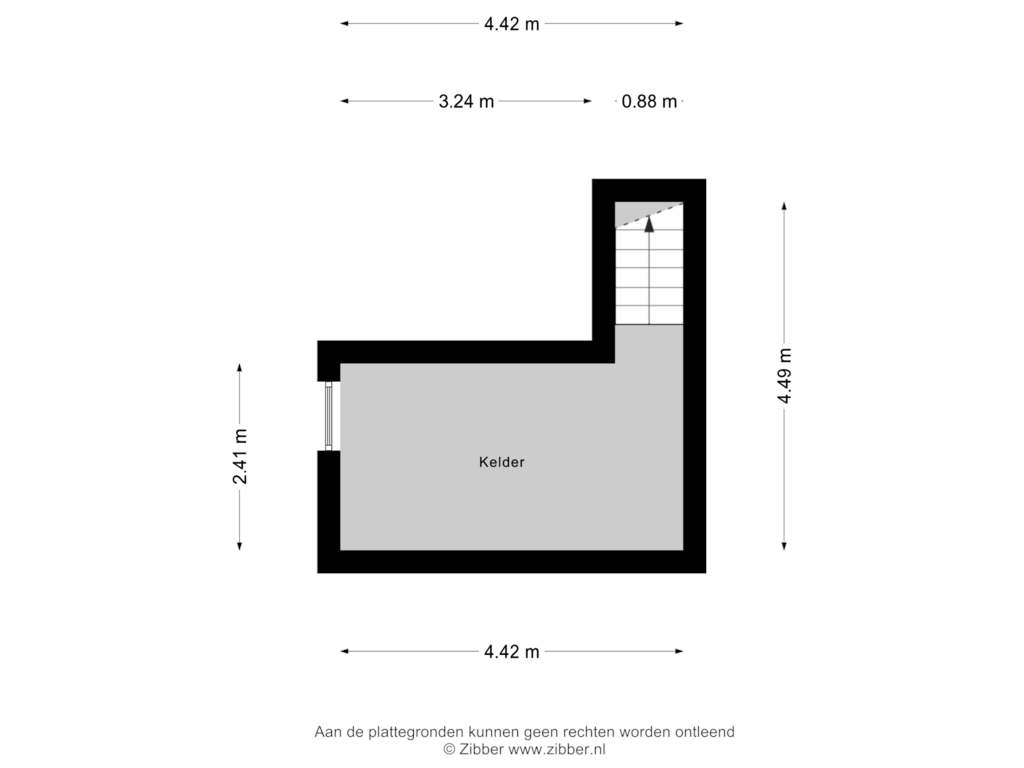 View floorplan of Kelder of Boskant 2