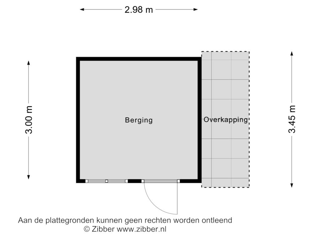 View floorplan of Berging of Boskant 2