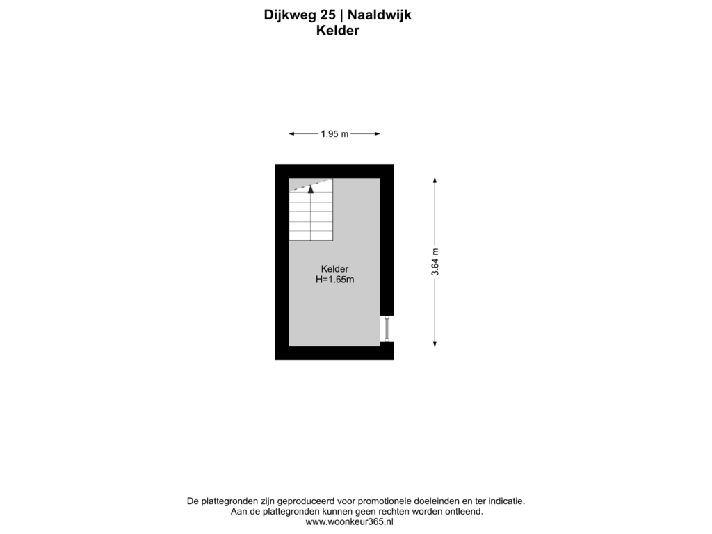 Bekijk plattegrond van Kelder van Dijkweg 25