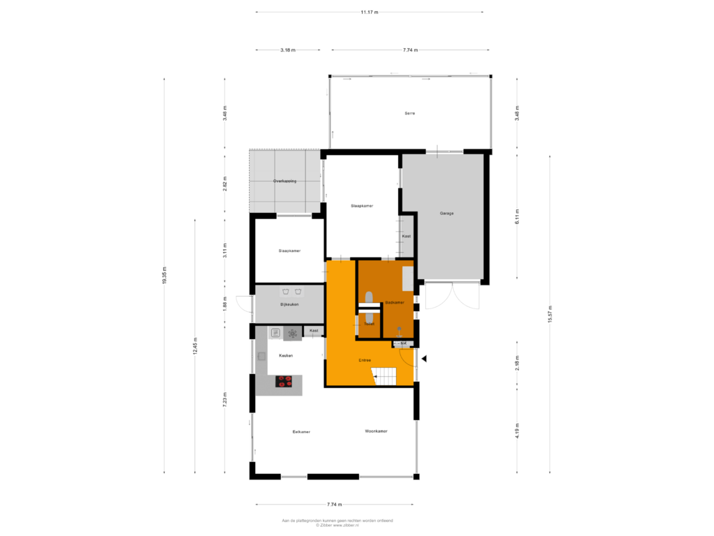 Bekijk plattegrond van Begane Grond van Boogerdlaan 17