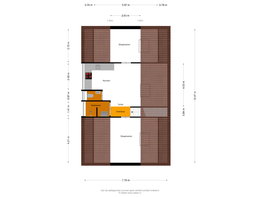 Bekijk plattegrond van Eerste Verdieping van Boogerdlaan 17