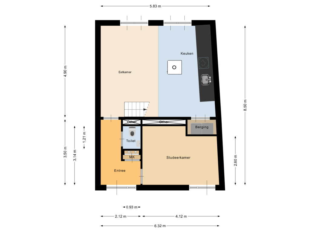 Bekijk plattegrond van Begane grond van Rinze Wibbelinkstraat 31