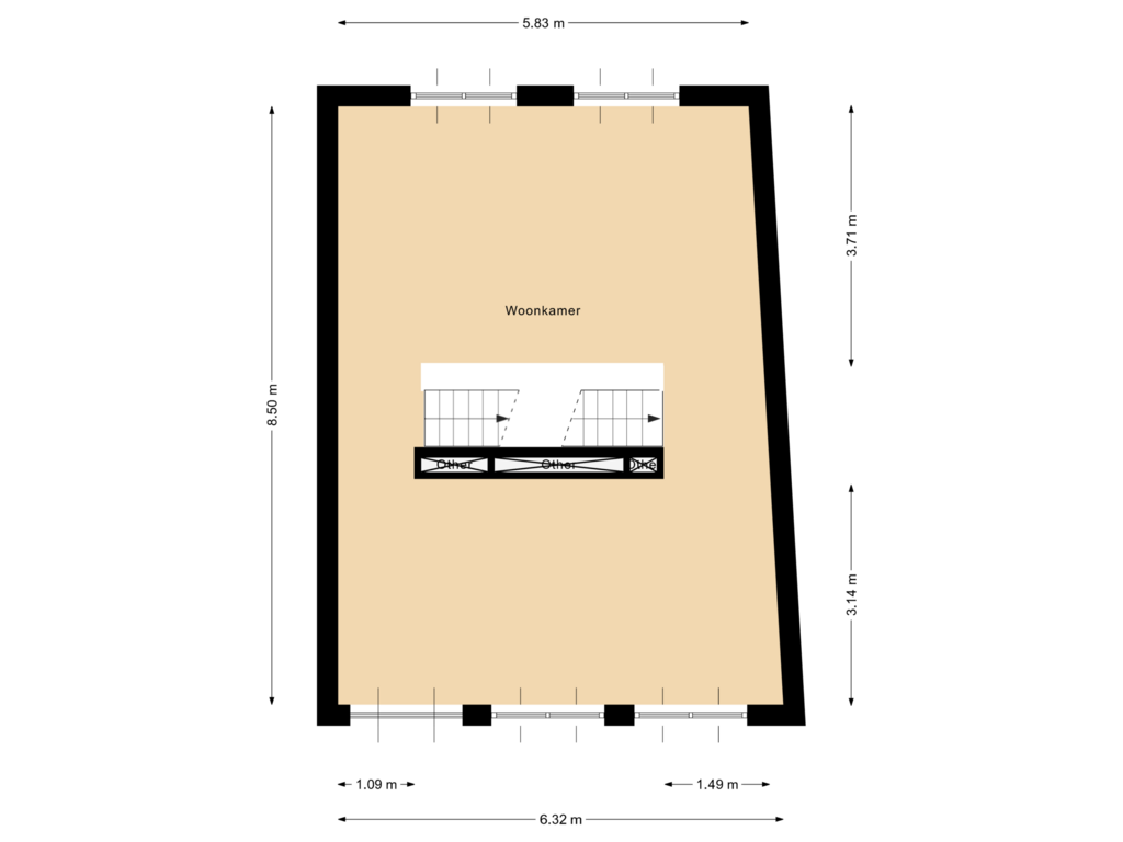 Bekijk plattegrond van Eerste verdieping van Rinze Wibbelinkstraat 31