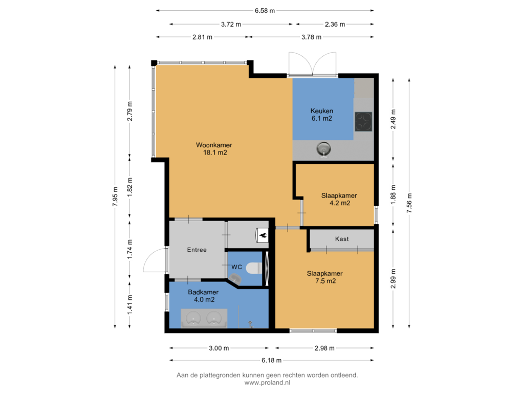 Bekijk plattegrond van Begane Grond van Bultweg 25-R100