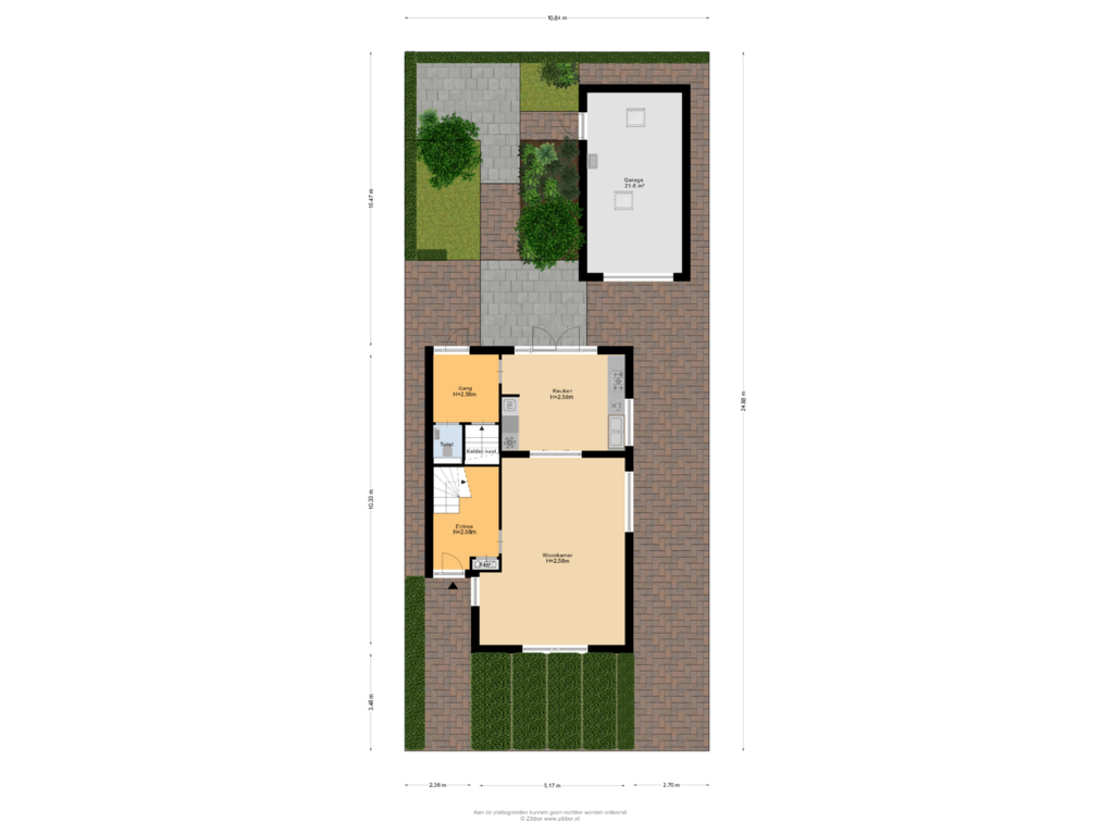 Bekijk plattegrond van Begane Grond Tuin van De Omloop 17