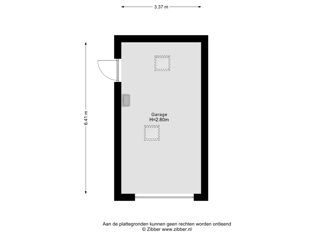 Bekijk plattegrond van Garage van De Omloop 17