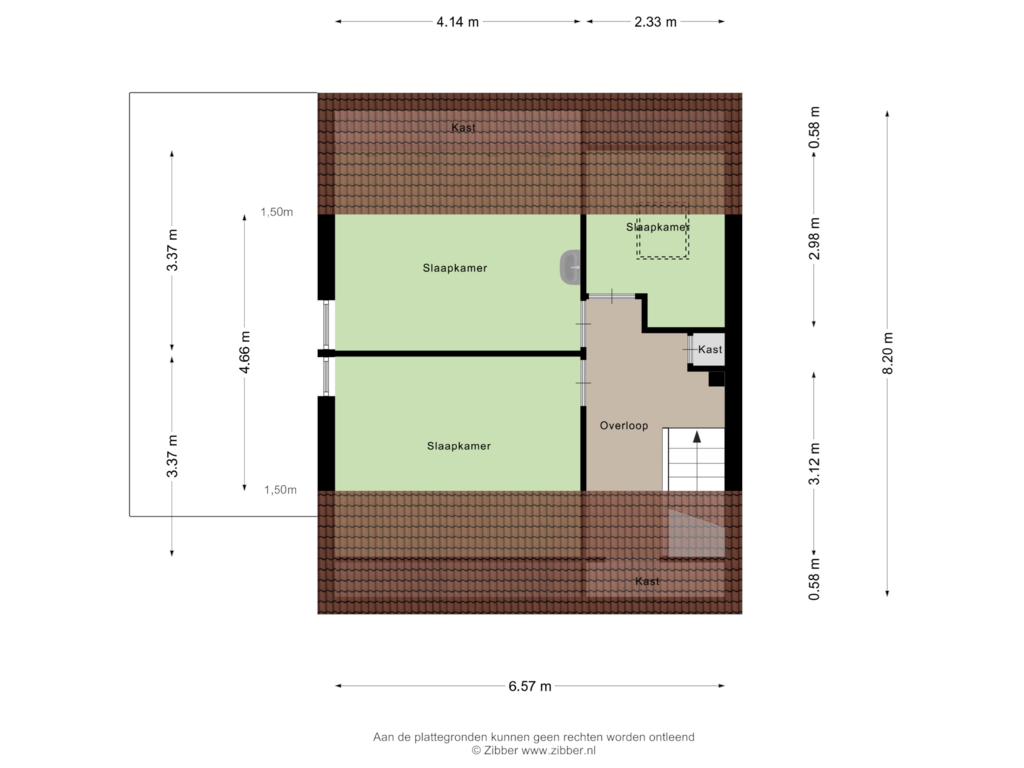 Bekijk plattegrond van Eerste Verdieping van Noordhoutstraat 76