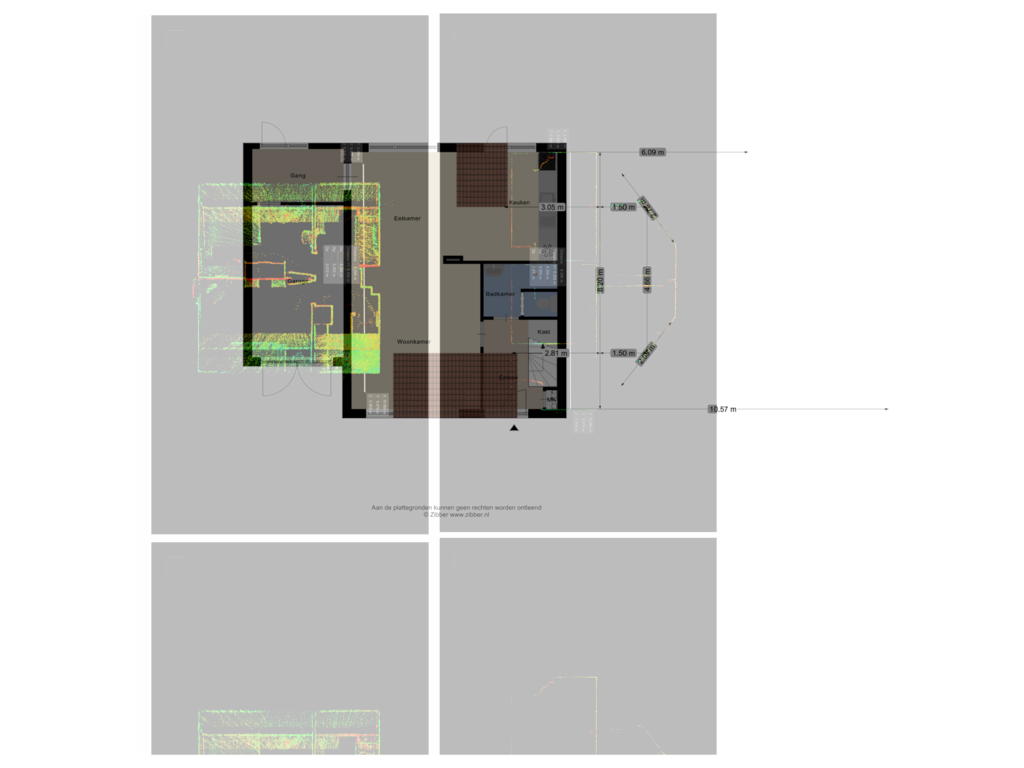 Bekijk plattegrond van EV Roof van Noordhoutstraat 76