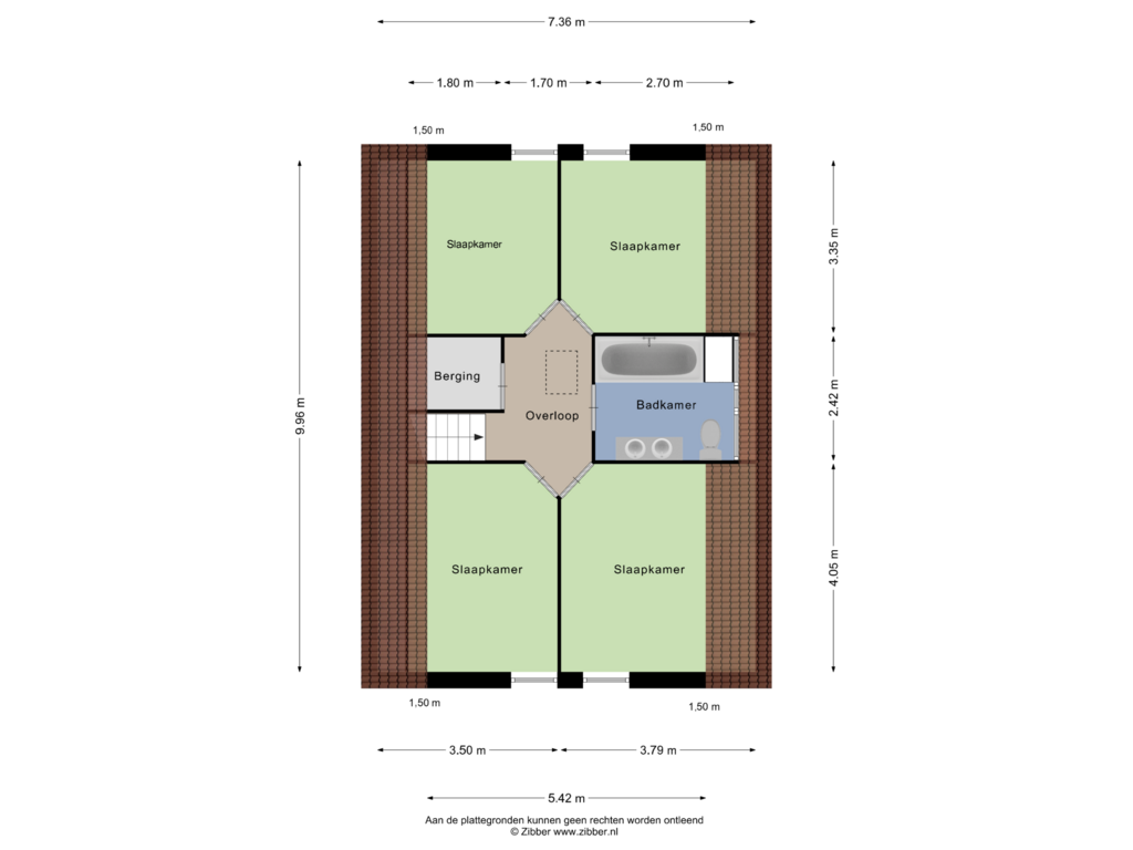 Bekijk plattegrond van Eerste verdieping van De Linden 35