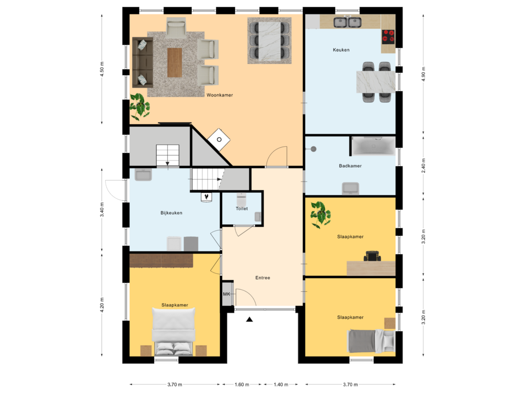 Bekijk plattegrond van Begane Grond van Oosteriksweg 8