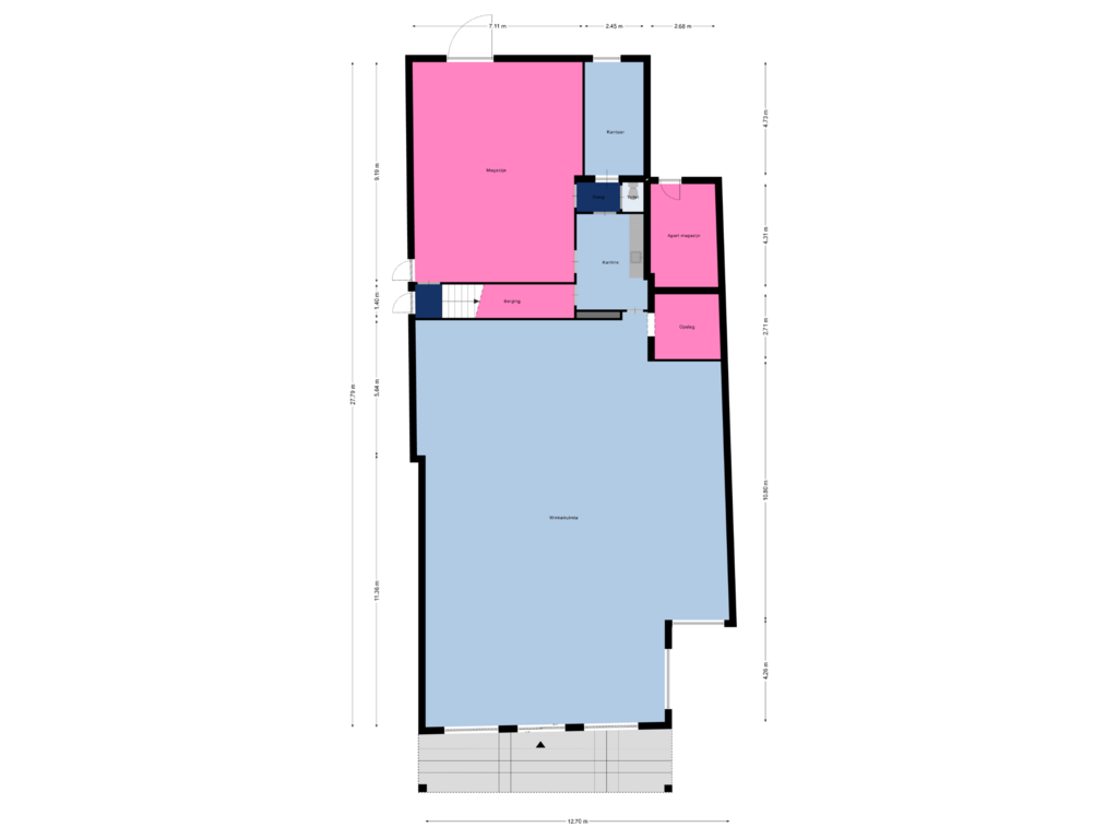 Bekijk plattegrond van Begane grond van Grotestraat 134