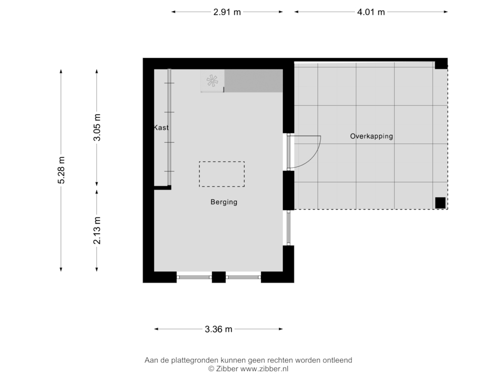 Bekijk plattegrond van Berging van Veenhof 2237