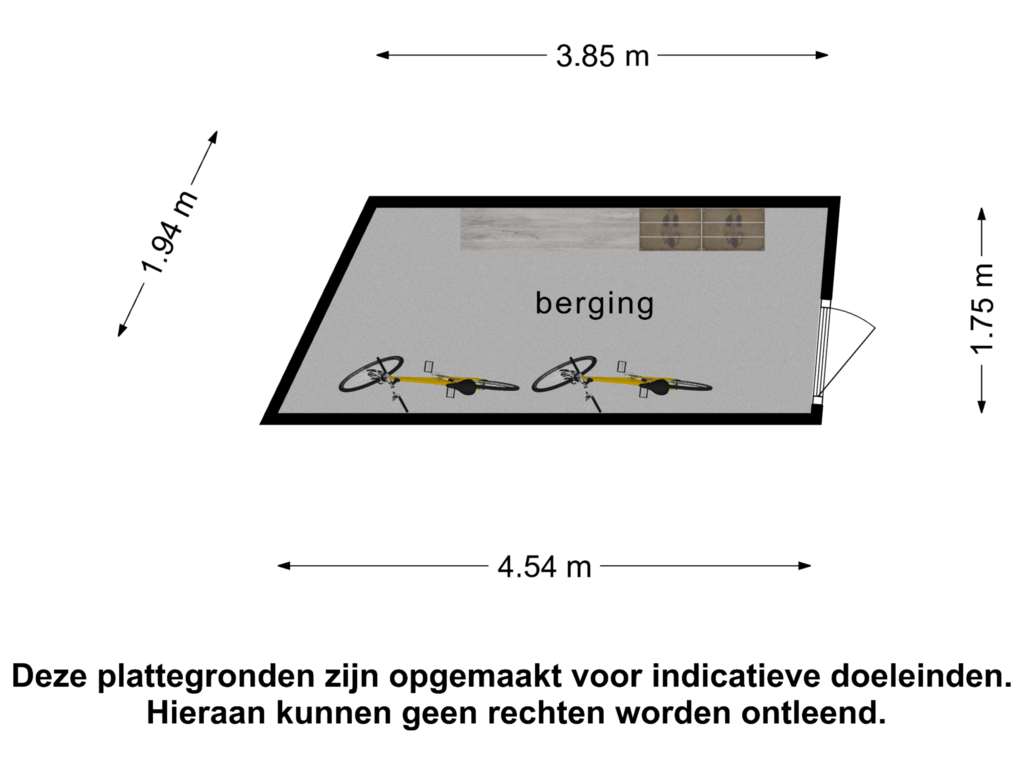 Bekijk plattegrond van Berging van Spanjaardstraat 64