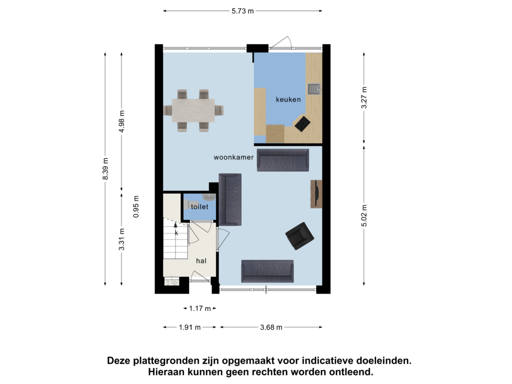 Bekijk plattegrond van Begane grond van Nansenstraat 10