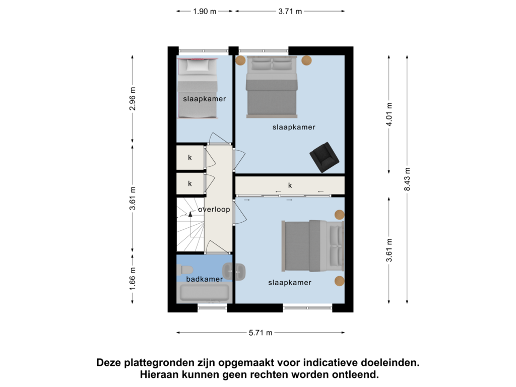 Bekijk plattegrond van 1e verdieping van Nansenstraat 10