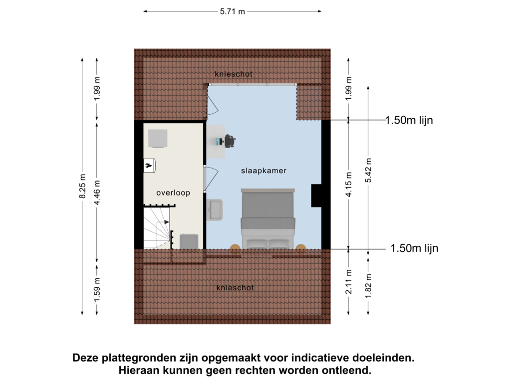 Bekijk plattegrond van 2e verdieping van Nansenstraat 10