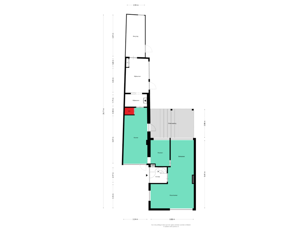 View floorplan of Begane Grond of Kromstraat 61