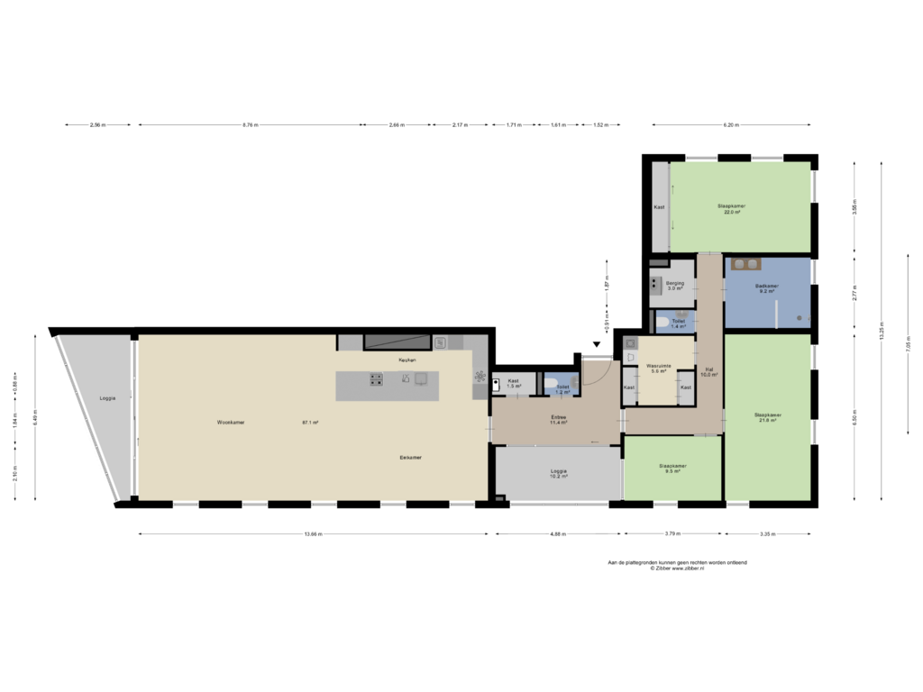 View floorplan of Begane Grond of Kabelhof 91