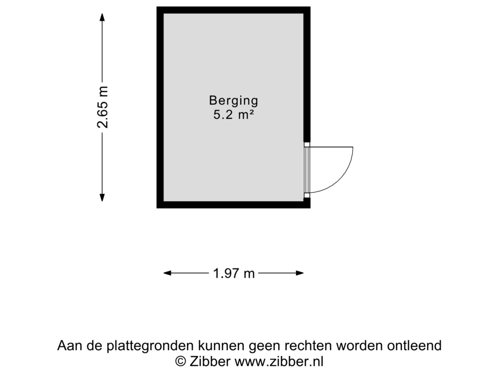 View floorplan of Berging of Kabelhof 91