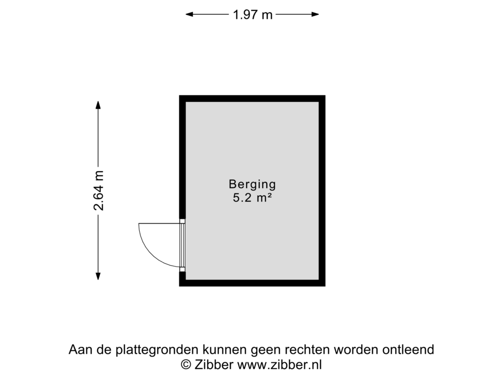 View floorplan of Berging of Kabelhof 91