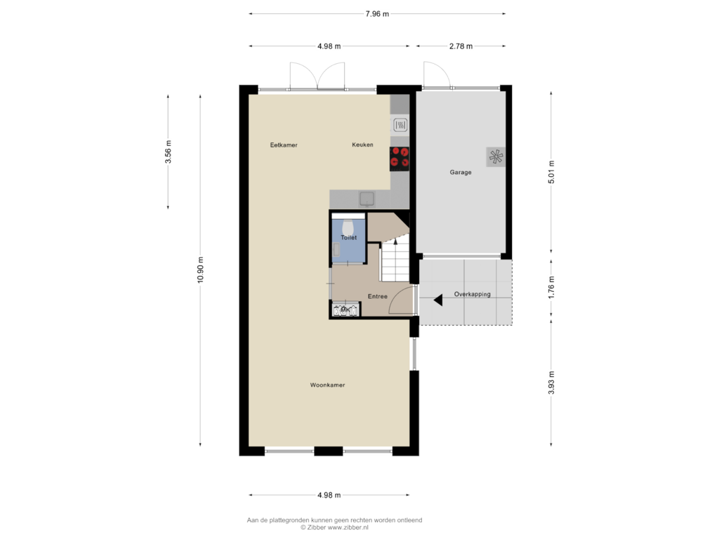 View floorplan of Begane Grond of Kapelsingel 22