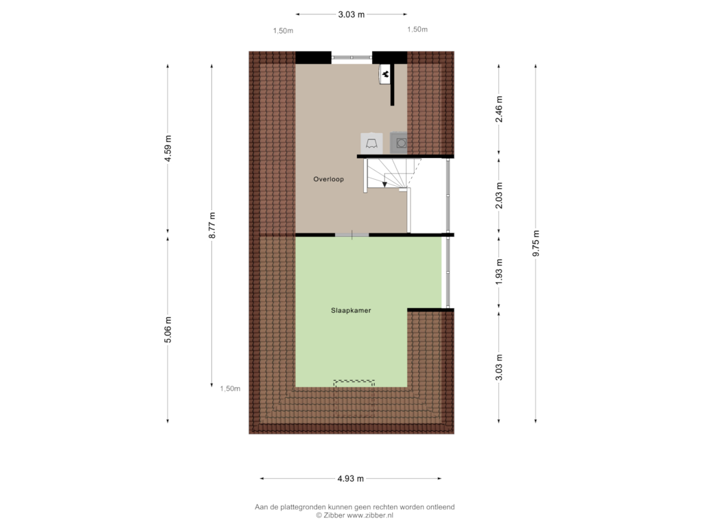 View floorplan of Tweede Verdieping of Kapelsingel 22