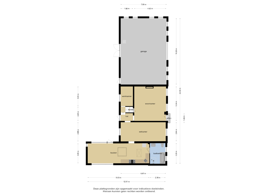 Bekijk plattegrond van Begane grond van Zeedorp 6