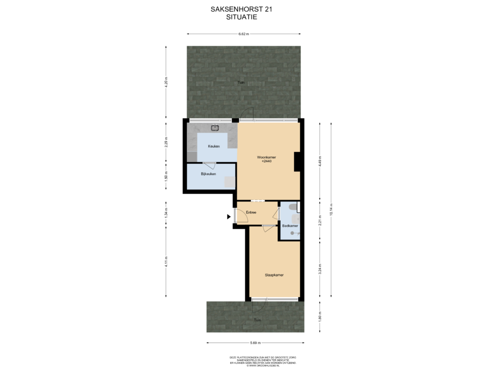 Bekijk plattegrond van Situatie van Saksenhorst 21