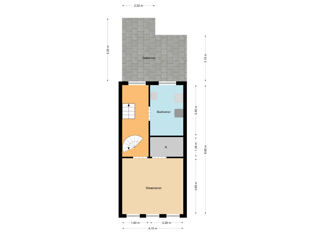 Bekijk plattegrond van Floor 1 van Italiaanse Zeedijk 46