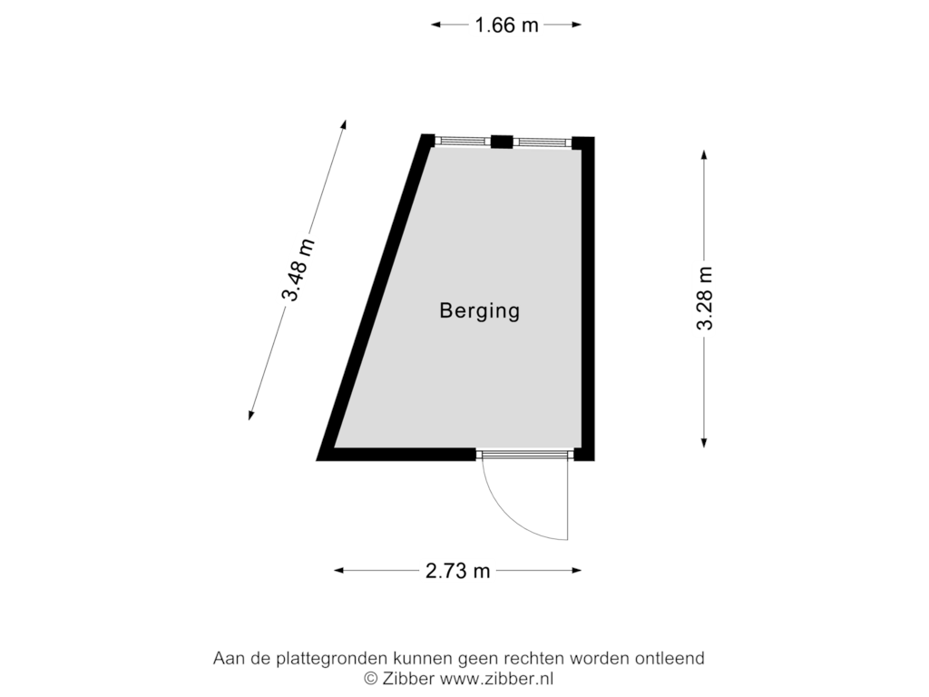 View floorplan of Berging of Huys de Merwede 43