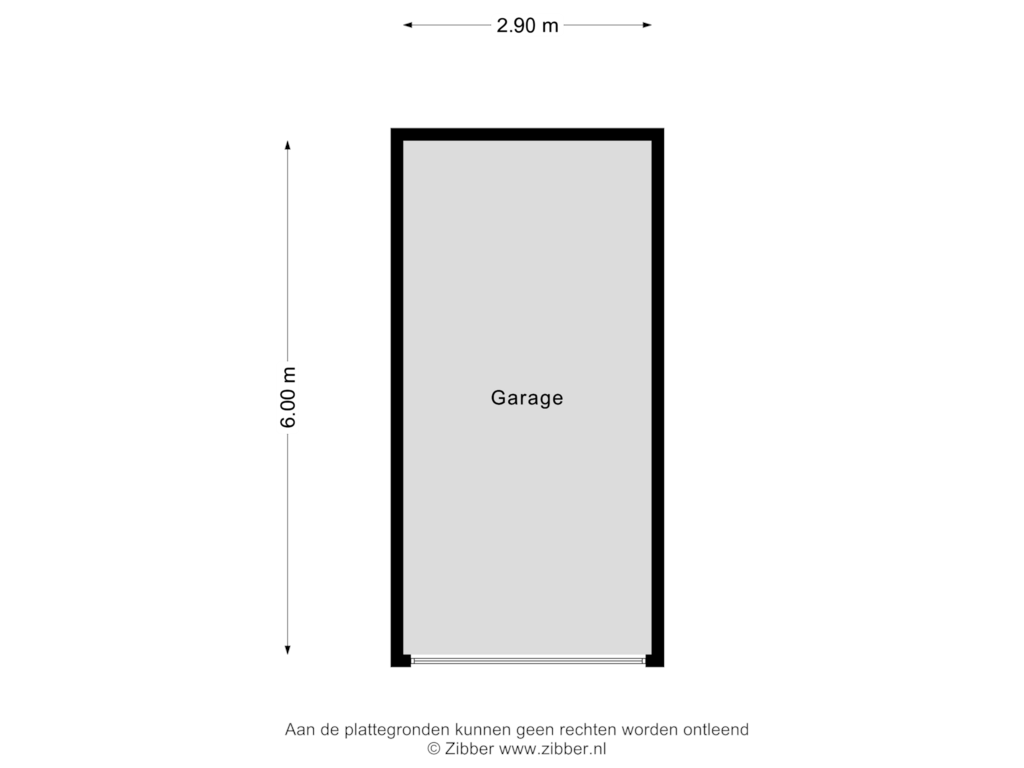 View floorplan of Garage of Huys de Merwede 43