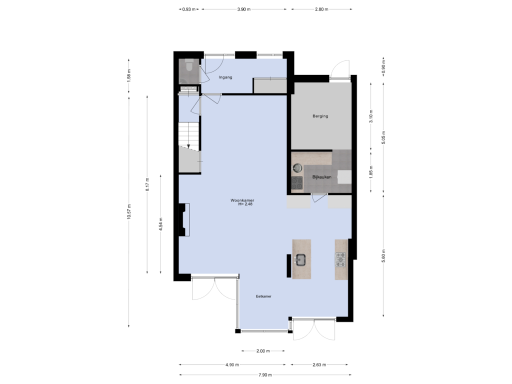 View floorplan of Begane grond of Pioen 26