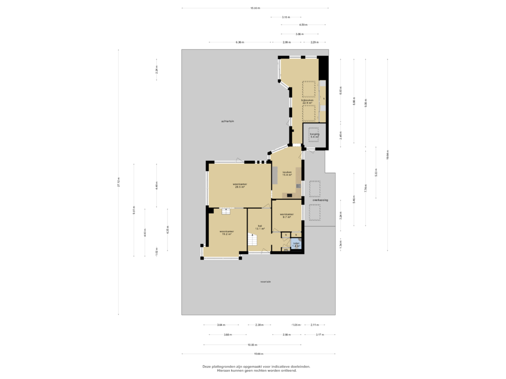 View floorplan of Overzicht woning of Kerkweg 70