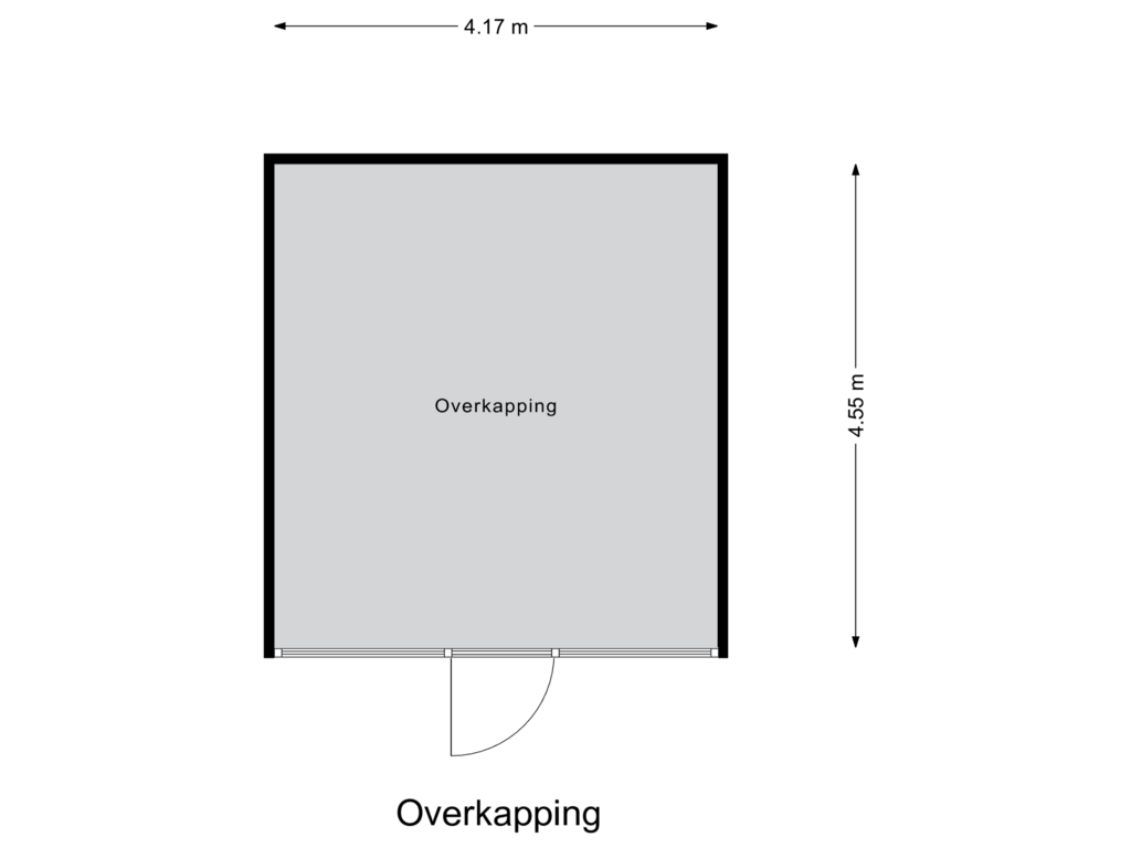 View floorplan of Overkapping of Rozenstraat 15