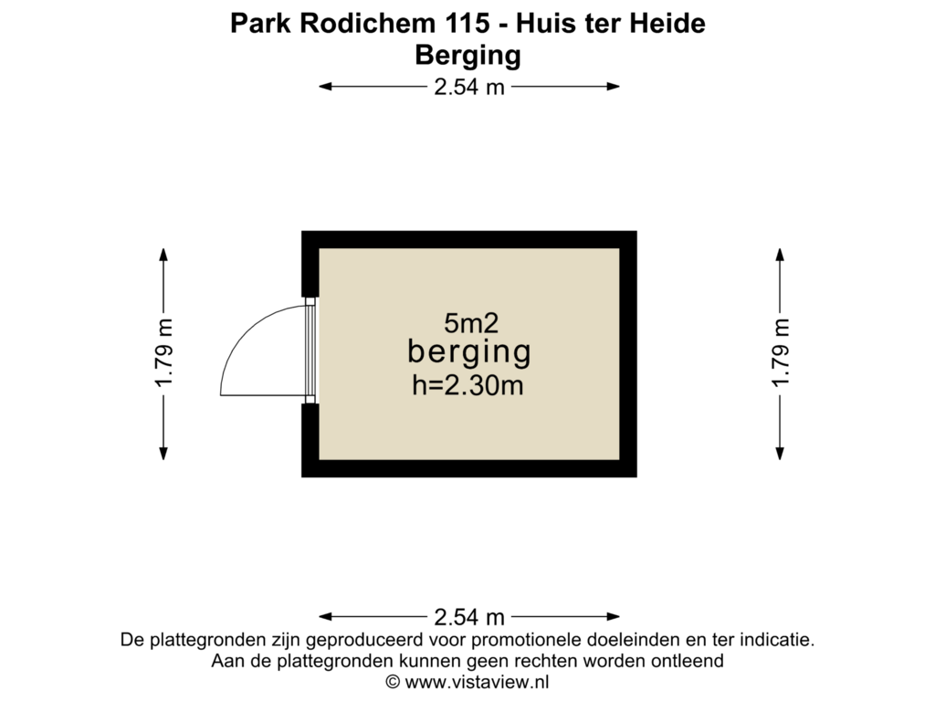 Bekijk plattegrond van BERGING van Park Rodichem 115