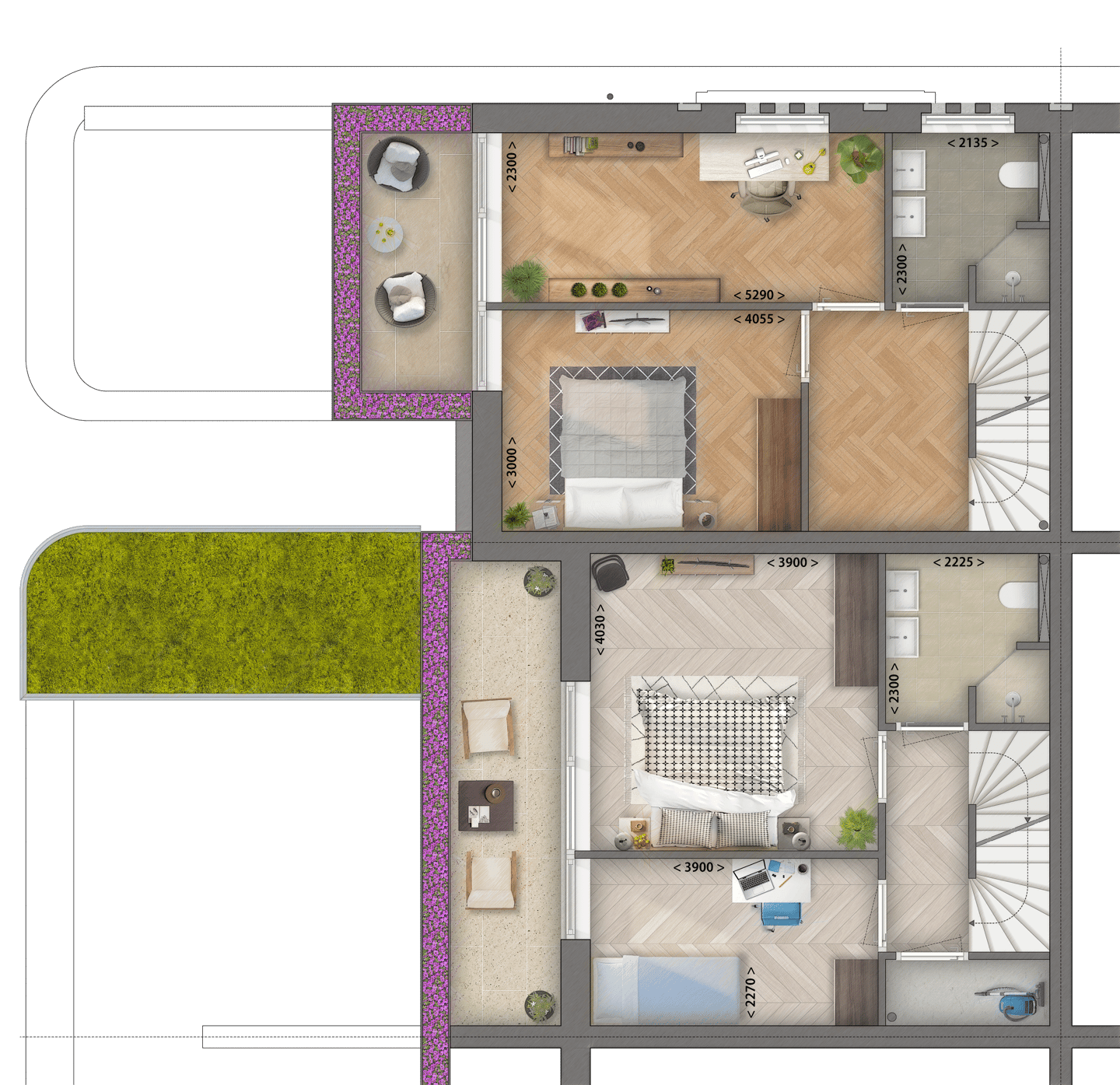 Foto 4 van Middenwoning (Bouwnr. 2)