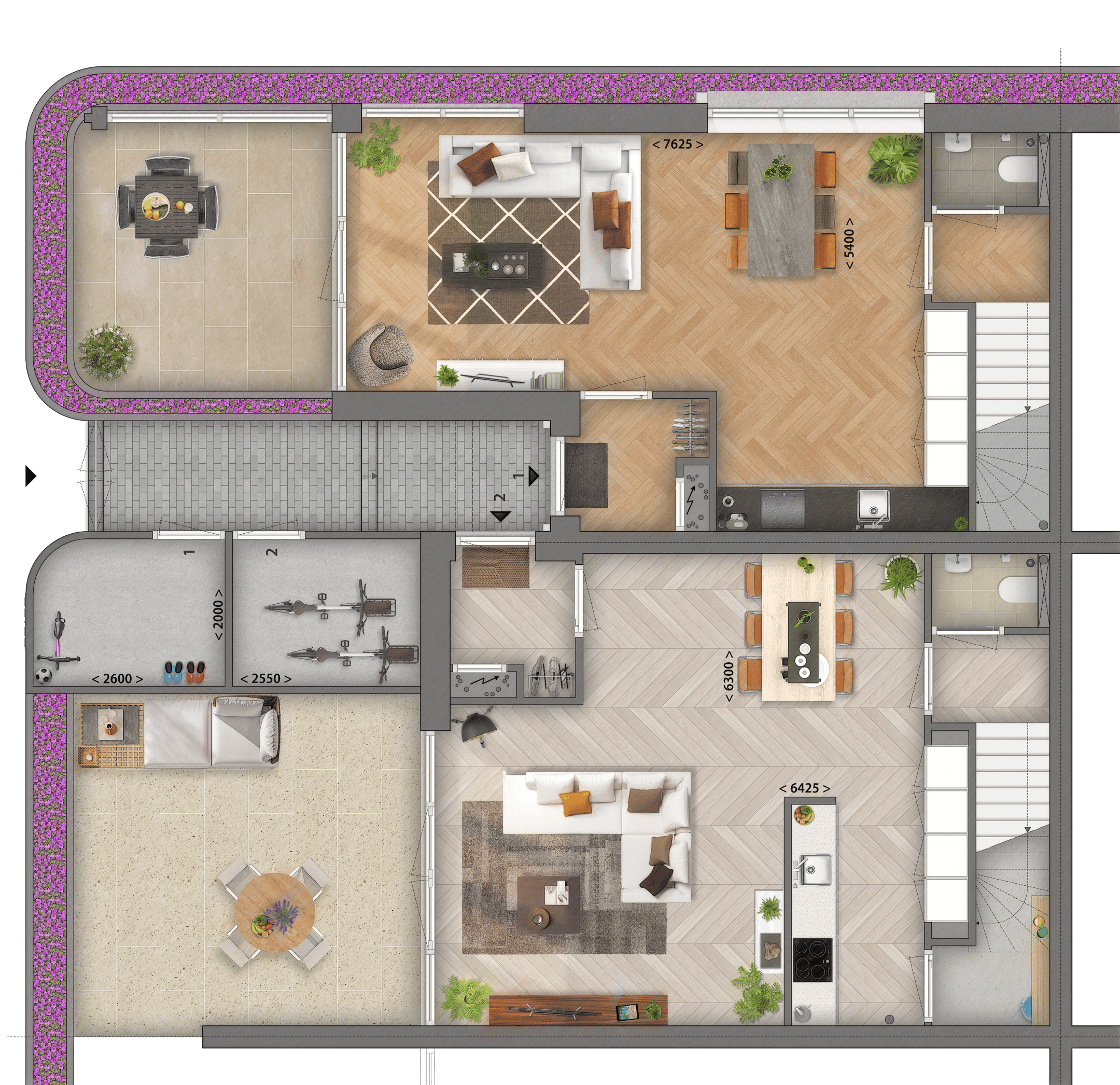 Foto 3 van Middenwoning (Bouwnr. 6)