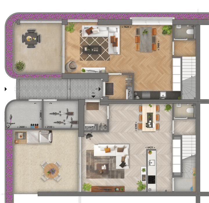 Foto 3 van Middenwoning (Bouwnr. 6)