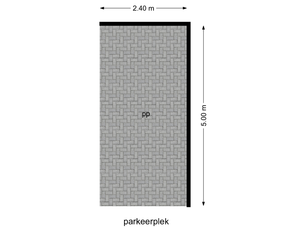 View floorplan of parkeerplek of Dr. J. Presserstraat 255