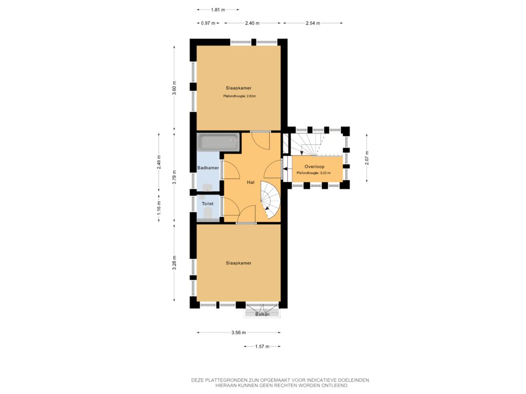 Bekijk plattegrond van 2e Verdieping van Prinses Margrietlaan 37-A