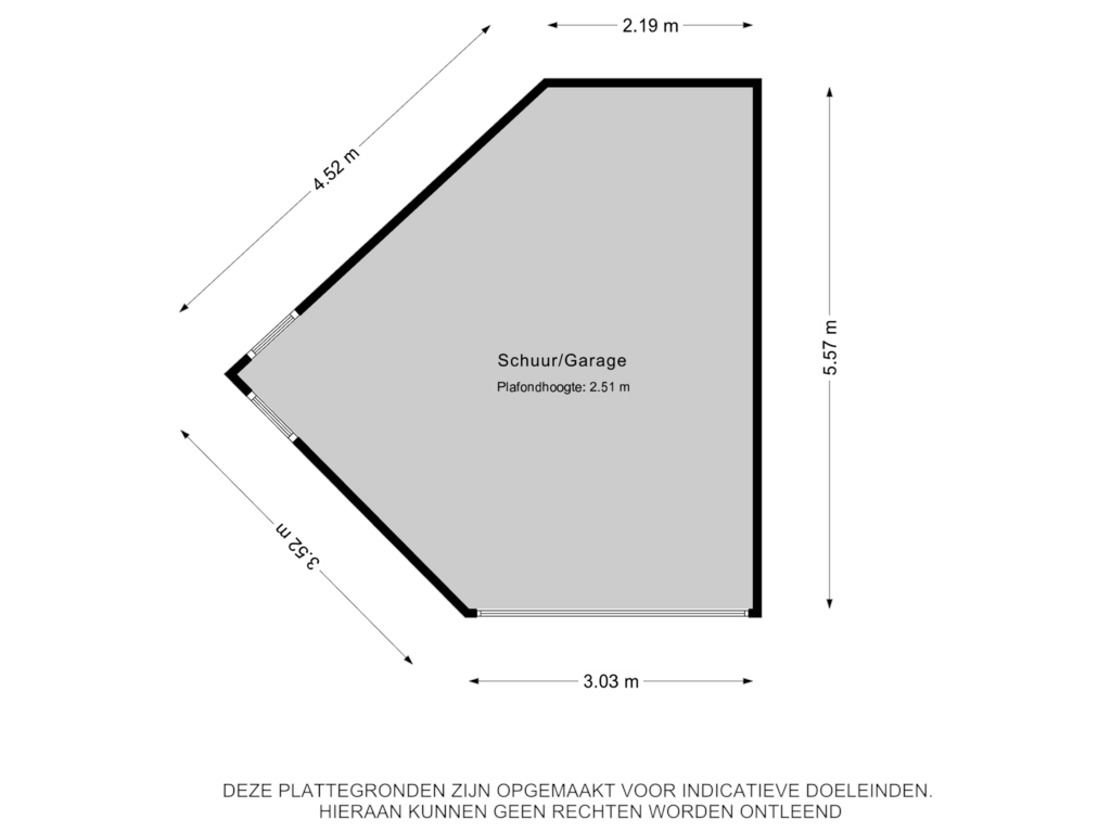 Bekijk plattegrond van Berging 1 van Prinses Margrietlaan 37-A