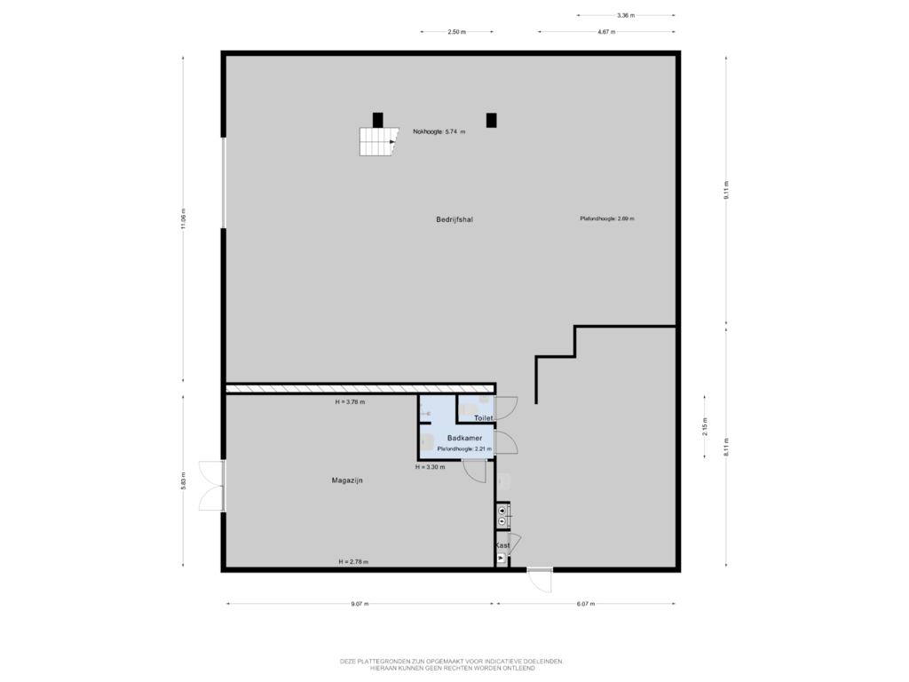 Bekijk plattegrond van Berging 2 Begane Grond van Prinses Margrietlaan 37-A