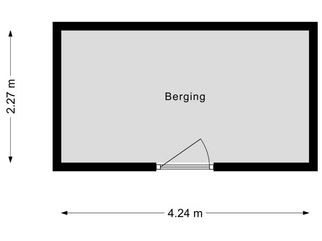 View floorplan of Berging of van Cappellestraat 53