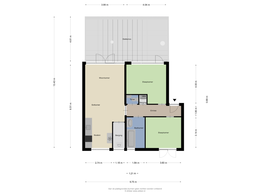 Bekijk plattegrond van Appartement van Passeerdersstraat 61-A