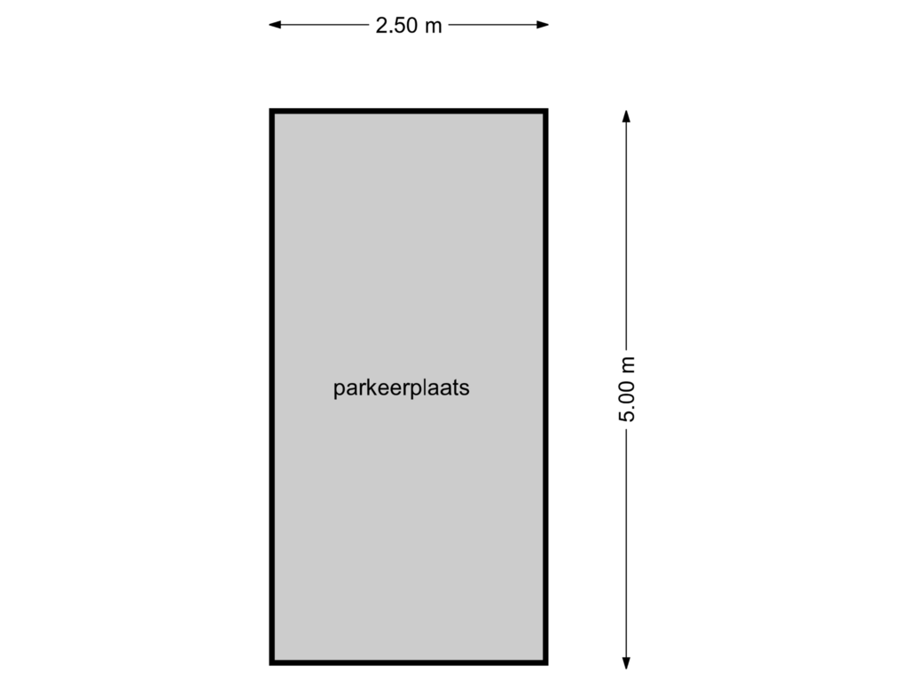 View floorplan of parkeerplaats of Thorbeckeplein 6-D