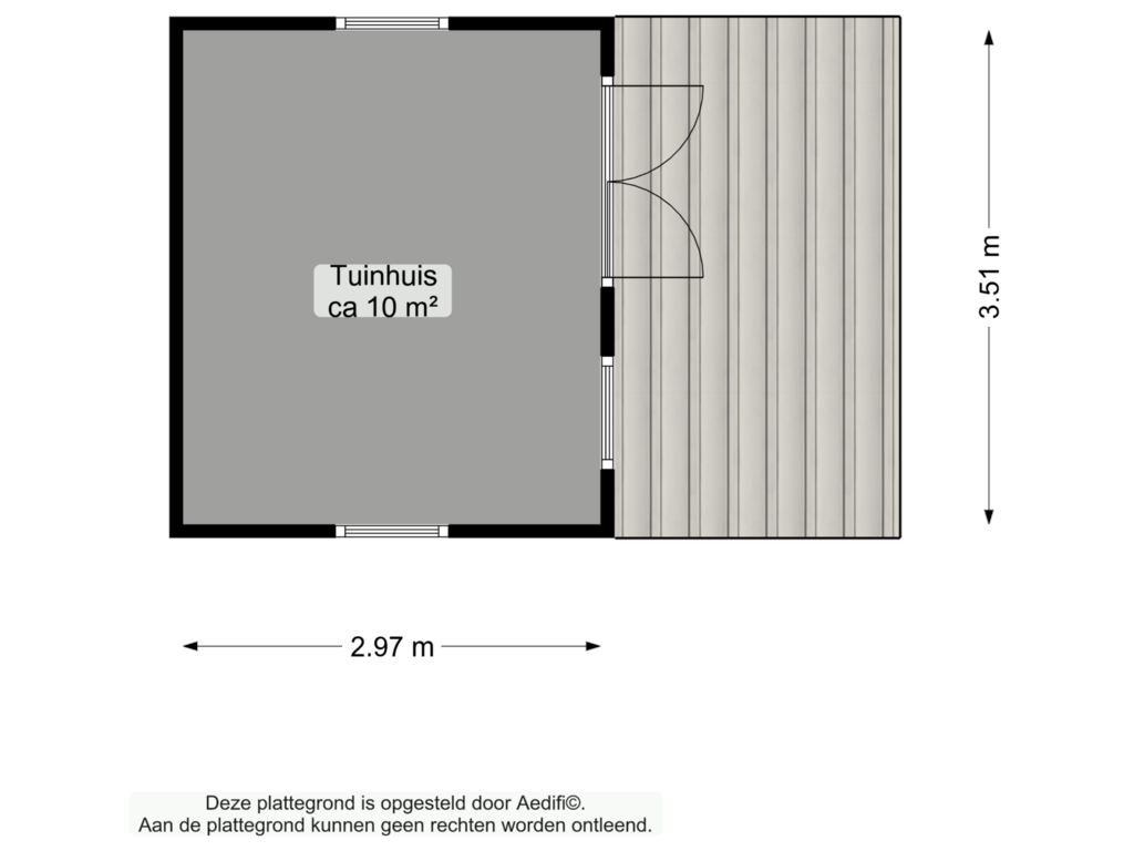 Bekijk plattegrond van Berging van Taarloseweg 2-A